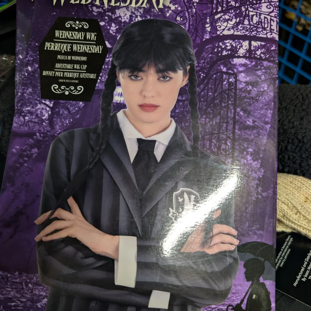Wednesday Addams Black wig